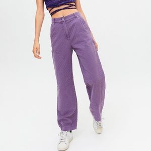 Jenna Purple Carpenter Pant